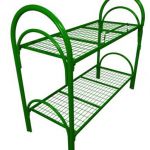 Металлические кровати двухъярусные для рабочих общежитий, строителей