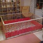 Большой детский деревянный манеж 1,5х2,0м с калиткой