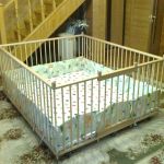 Большой детский деревянный манеж 1,5х2,0м с калиткой