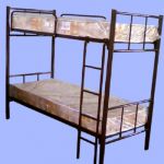 Кровати металлические - двух ярусные .