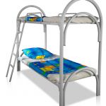 Двухъярусные кровати металлические для детских оздоровительных лагерей