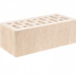 Кирпич облицовочный керамический белый, слоновая кость полуторный Старый Оскол