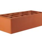 Кирпич облицовочный керамический красный одинарный Старооскольский