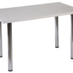 Обеденные столы на хромированных ногах