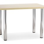 Обеденные столы на хромированных ногах