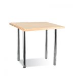 Обеденные столы на хромированных ногах