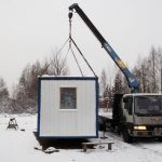 Перевозка бытовок манипулятором