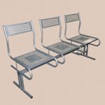 Перфорированные многоместные секции стульев