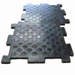 Промышленное напольное покрытие из резины для заводского цеха РЕЗИПЛИТ-20