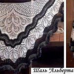 Нарядные ажурные шали, связанные спицами