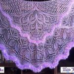 Нарядные ажурные шали, связанные спицами