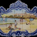 панно для стен, ручная роспись на плитке из Португалии