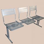 Перфорированные многоместные секции стульев