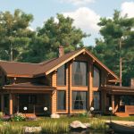 Строительство домов из лафета.