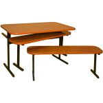 Столы обеденные на металлокаркасе