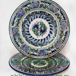 узбекская посуда ручной росписи ляганы, тарелки, пиалы, чайники